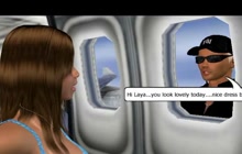 Erotica brunette fucked on an airplane