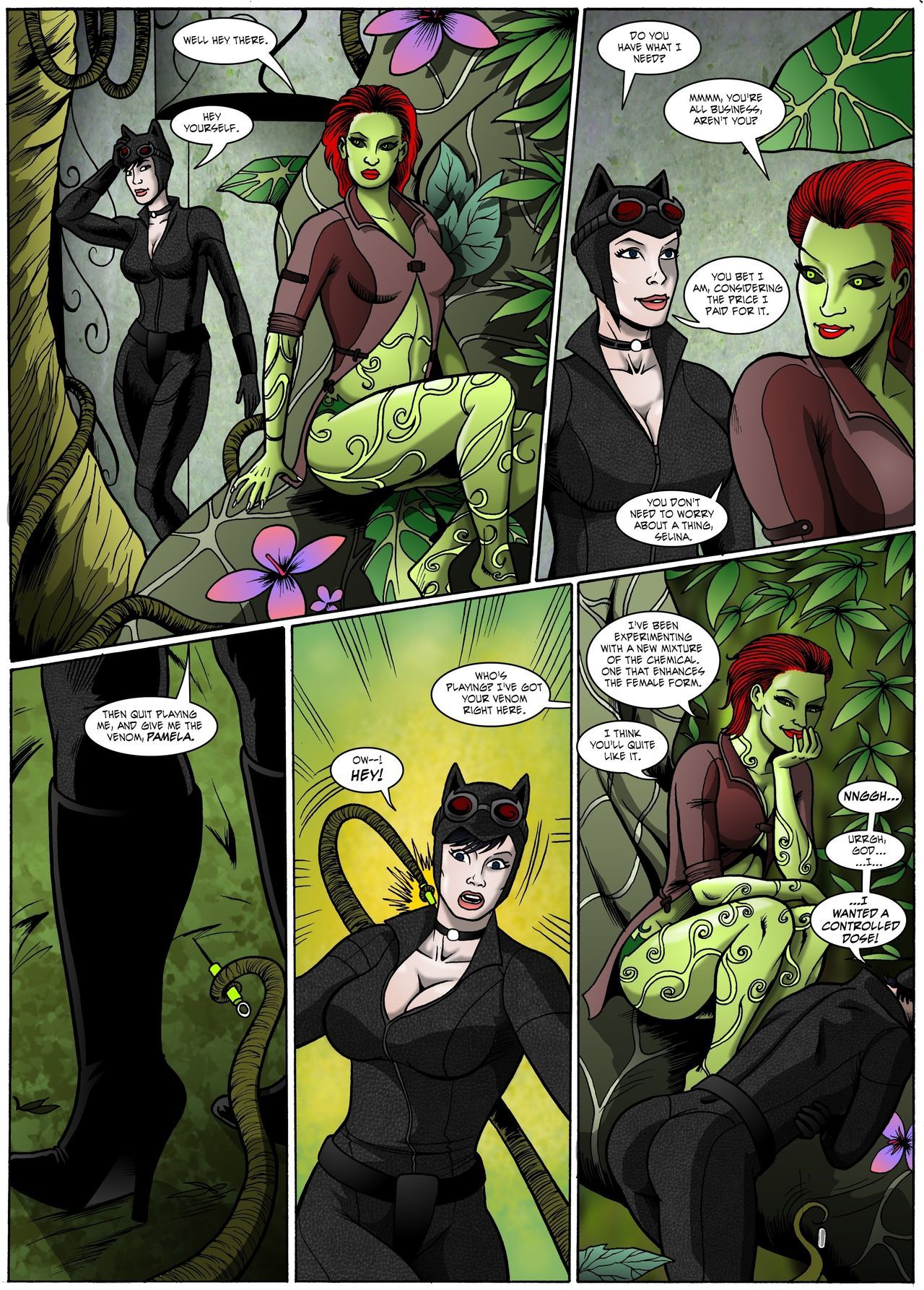 Catwoman lesbian porn comic