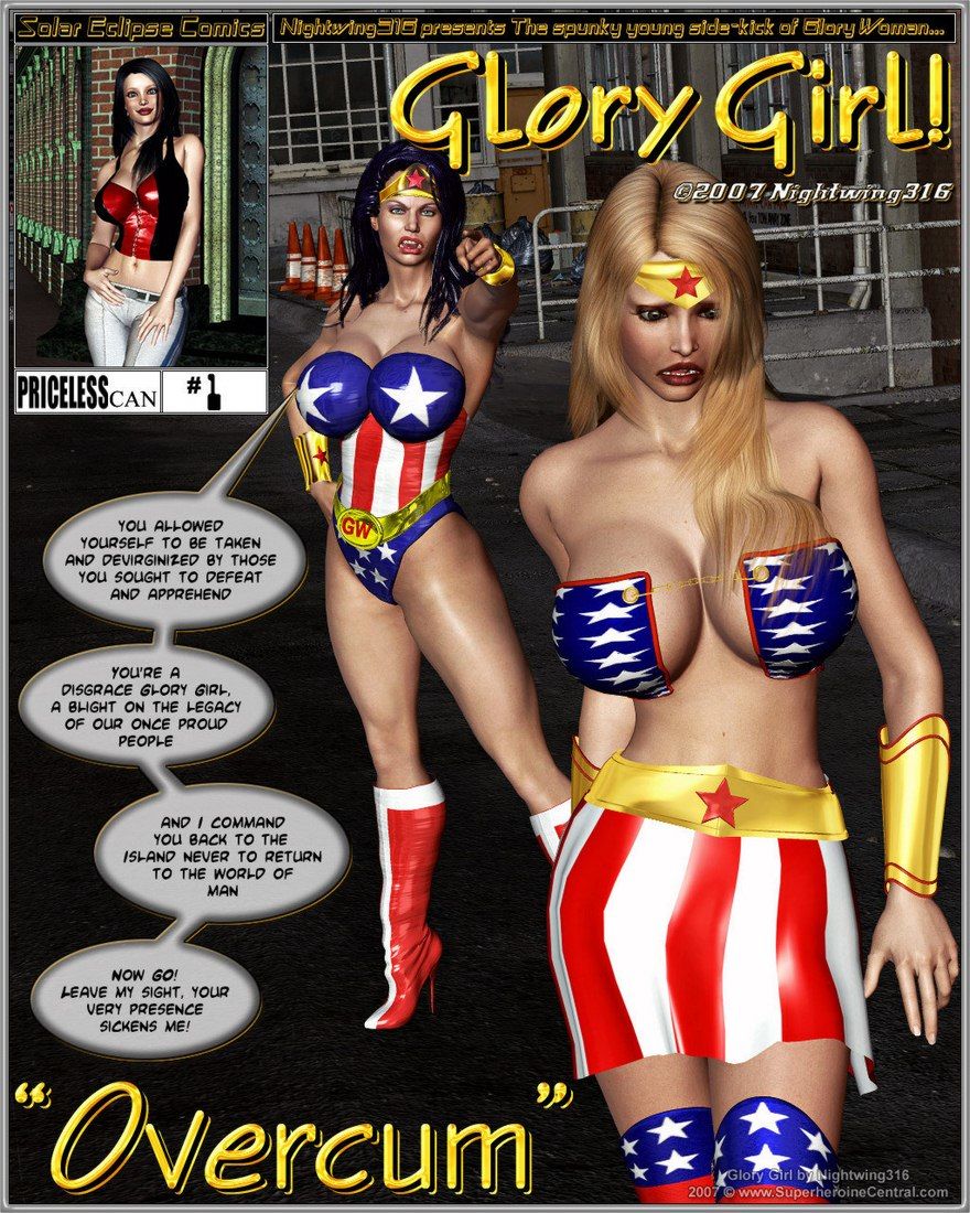 880px x 1100px - Superheroine-Glory Girl in Over CUM!! | Porn Comics