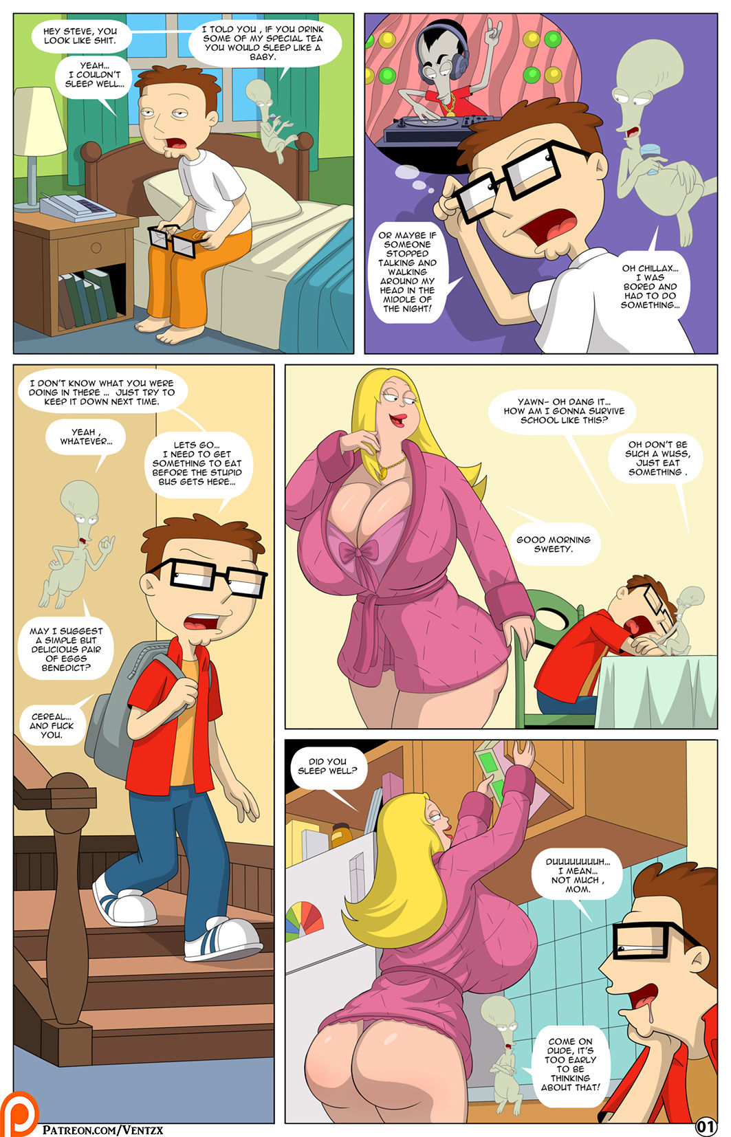 American Dad Porn Comic Mom - A difficulty Tales of an American Sprog Ch. 2 (American Dad) by Arabatos | Porn  Comics