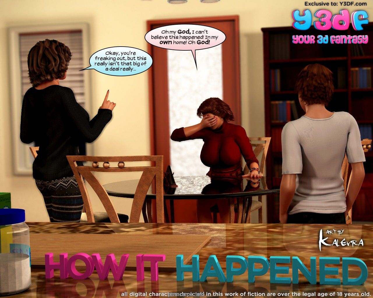 3d Mother Daughter Porn - Y3DF - To whatever manner it As it happens - Incest mom daughter get it on  | Porn Comics