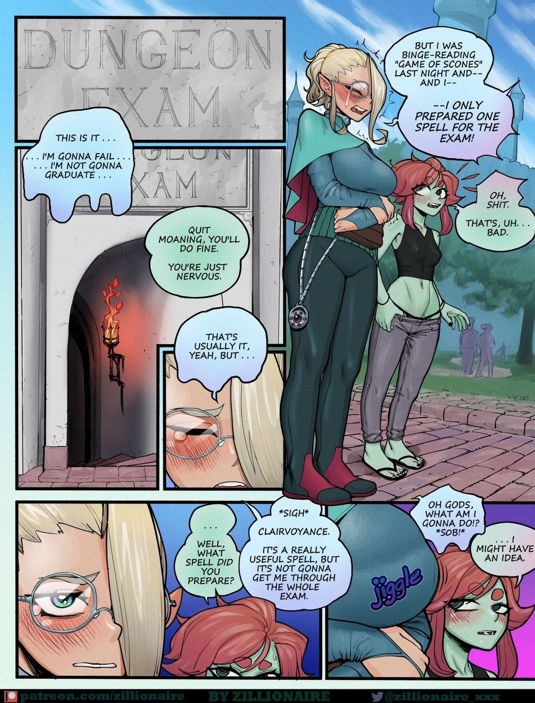 Os velhos da praca english porn comic