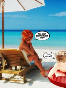 Beach Juice Guzzlers - InterracialSex3D