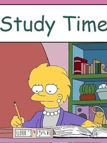 Study Time Lisa Simpson