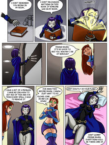 Starfire coupled with Raven Young Titans (Donutwish)