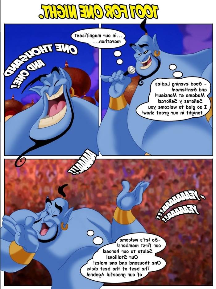 Aladdin Cartoon Porn - Aladdin-1001 For One Night-cartoon sure thing | Porn Comics
