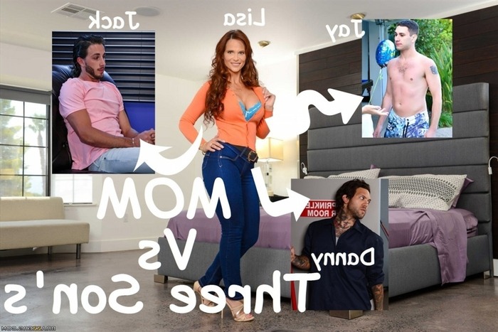 Mom Son Breezers - Mom VS 3 Son Sex mind â€“ Brazzers | Porn Comics