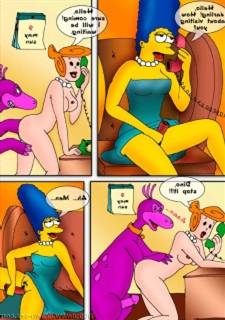 Simpsons meets Flintstones - Drawn sex