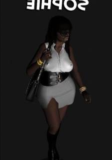 Sophie -Ebony College Slut, 3D Interracial