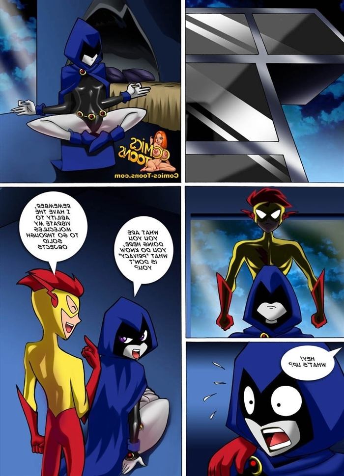 Xxx Cartoon Flash - Teen Titans Horse around â€“ Deathly vs Flash | Porn Comics