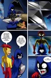 Teen Titans Horse around – Deathly vs Flash