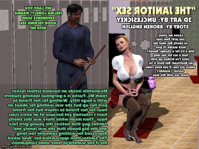 3d Interracial Sex Toons - UncleSickey - Along to Janitor Sex, 3D Interracial | Porn Comics
