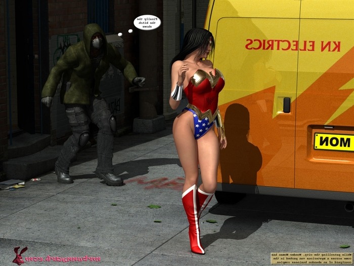 700px x 525px - MrBunnyArt] wonder woman vs cain, 3D | Porn Comics