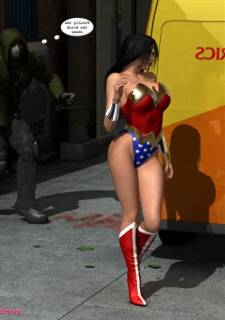 [MrBunnyArt] wonder woman vs cain, 3D